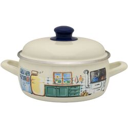 Кастрюля с крышкой Metalac Kitchen 2.9L (Beige)
