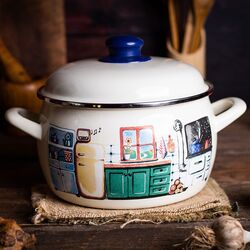 Oala cu capac Metalac Kitchen 4L (Beige) Thumb