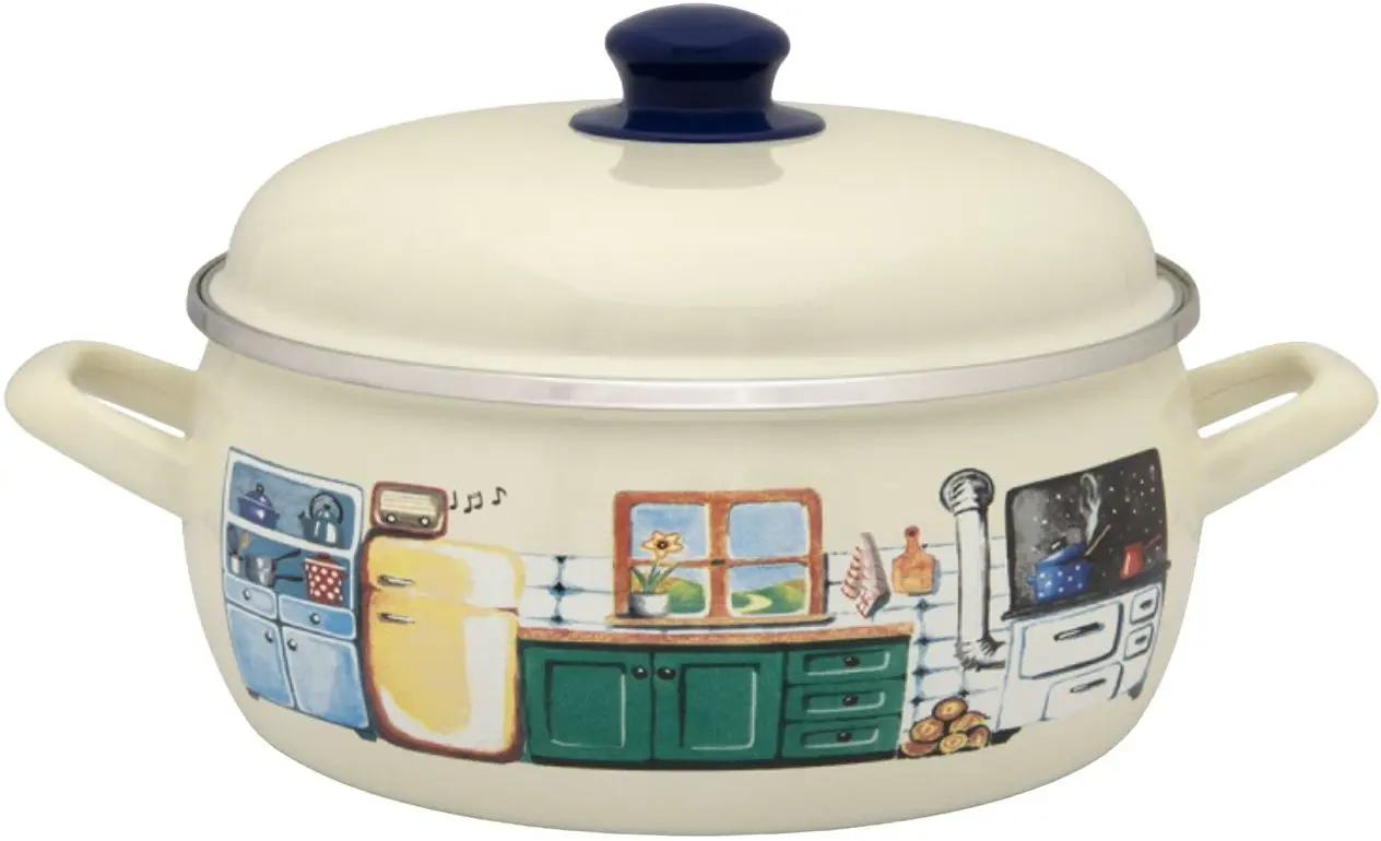 Кастрюля с крышкой Metalac Kitchen 5L (Beige)