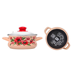 Кастрюля с крышкой Metalac Maki 55013 1.5l (Pink) Thumb