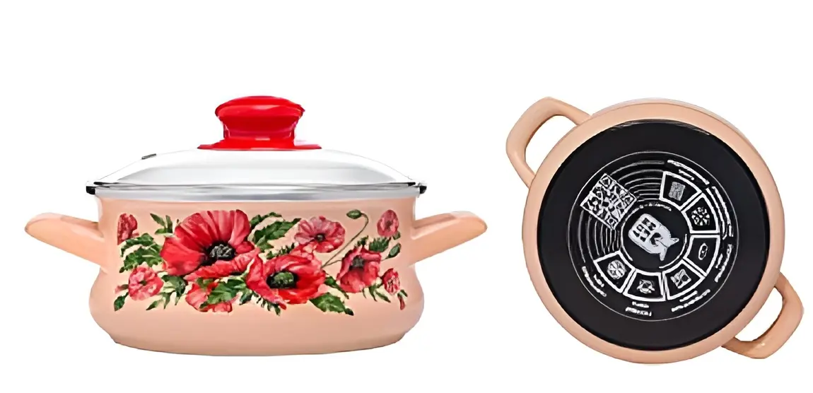 Кастрюля с крышкой Metalac Maki 55013 1.5l (Pink) - 2