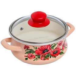 Oala cu capac Metalac Maki 55013 1.5l (Pink)