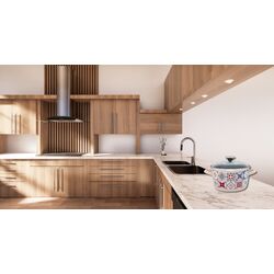 Кастрюля с крышкой Metalac Porto 1.9L (Beige/Black) Thumb