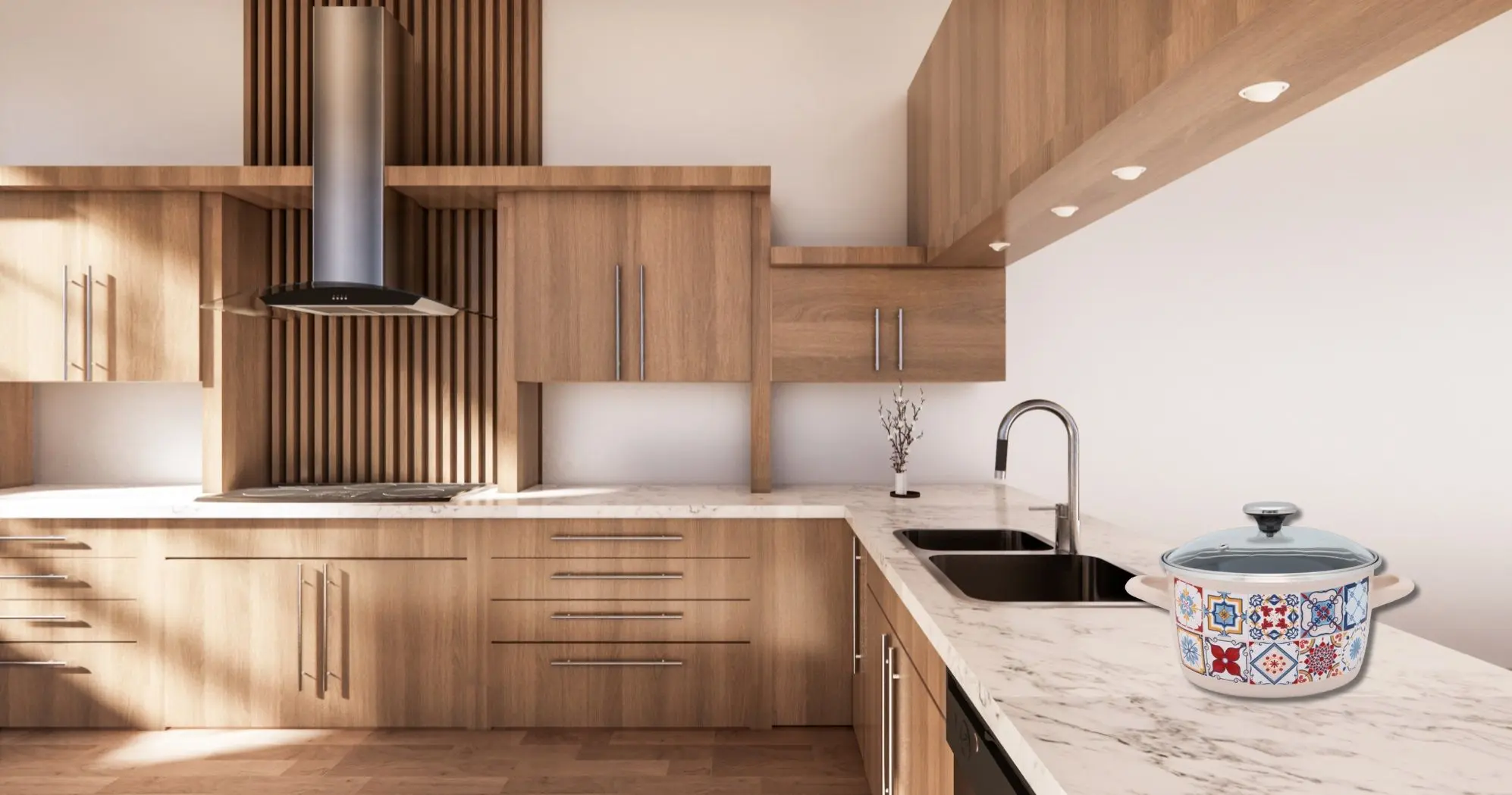 Кастрюля с крышкой Metalac Porto 1.9L (Beige/Black)