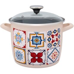 Oala cu capac Metalac Porto 5.1L (Beige/Black)