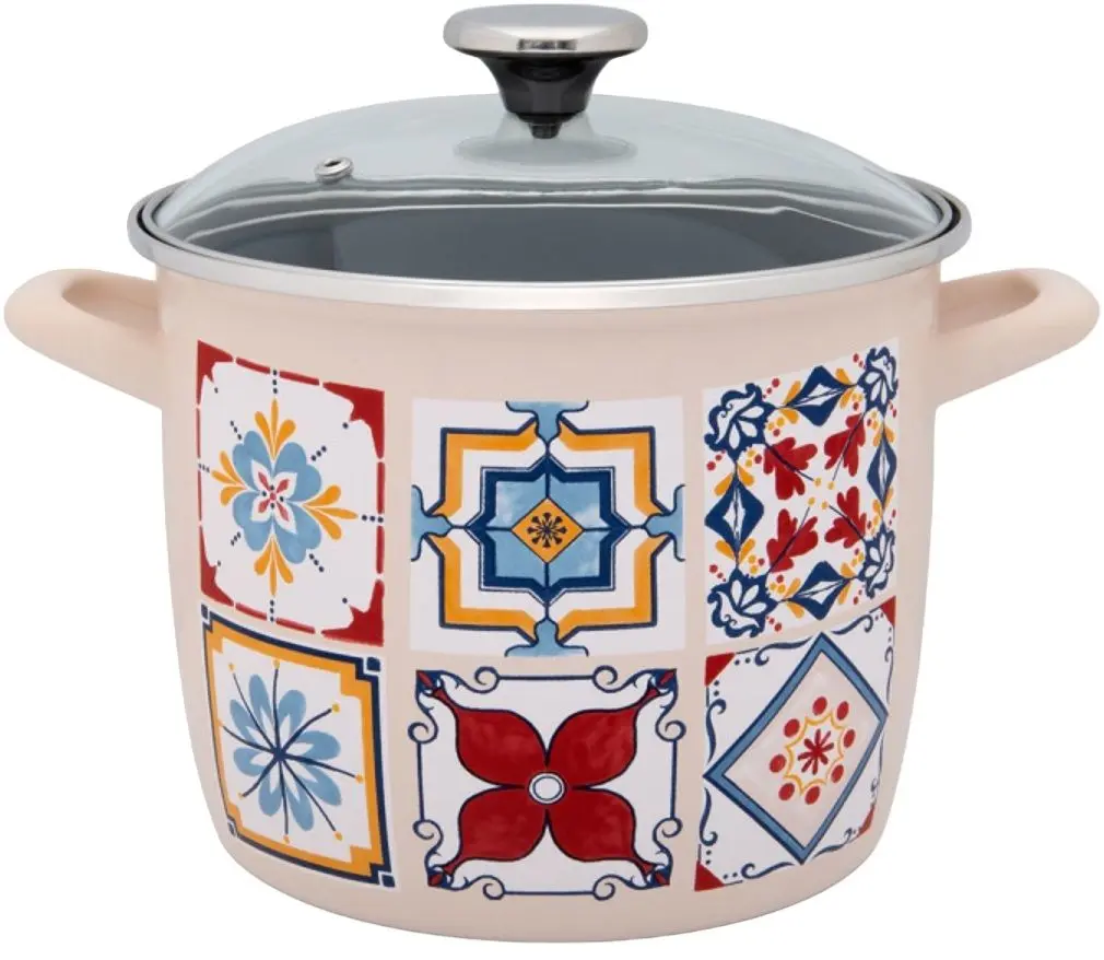 Oala cu capac Metalac Porto 5.1L (Beige/Black)