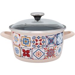 Кастрюля с крышкой Metalac Porto 6L (Beige/Black)