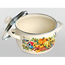 Oala cu capac Metalac Pumpkin 57033 2.4l (White) Thumb