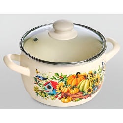 Oala cu capac Metalac Pumpkin 57033 2.4l (White) Thumb
