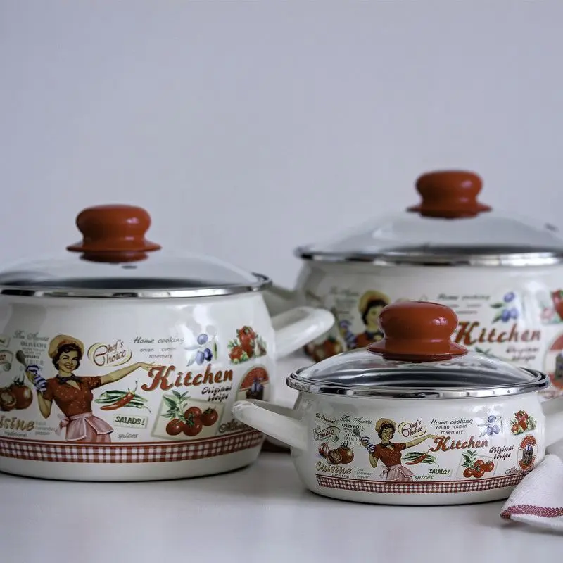 Кастрюля с крышкой Metalac Singing Cook 5L (Beige/Black)