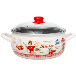 Кастрюля с крышкой Metalac Singing Cook 5L (Beige/Black)