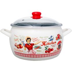 Кастрюля с крышкой Metalac Singing Cook 7.5L (Beige/Black)