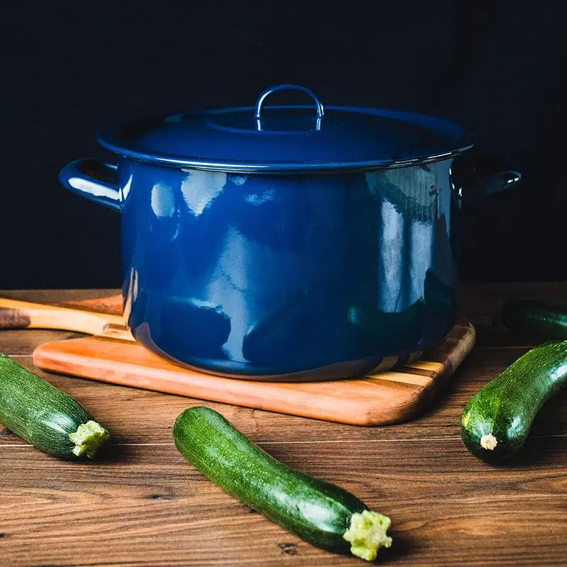 Кастрюля с крышкой Metalac Teget 30cm (Dark Blue)