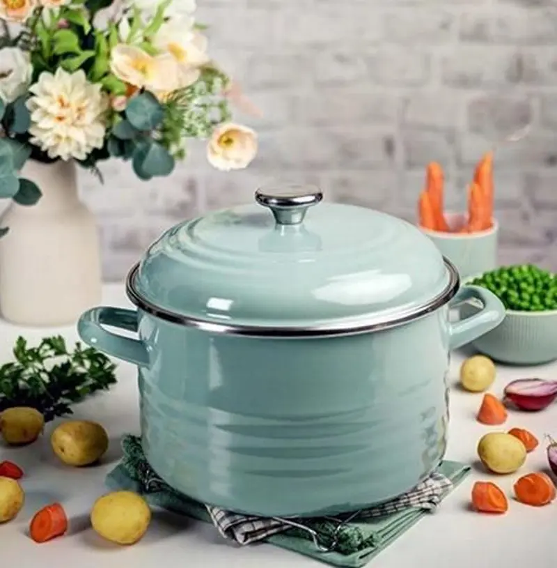 Кастрюля с крышкой Metalac Waves Green 57053 4l (Green) - 2