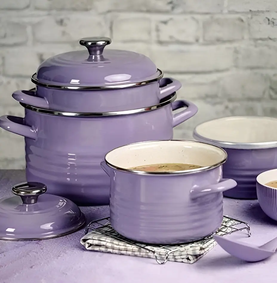 Кастрюля с крышкой Metalac Waves Violet 57054 4l (Purple) - 2