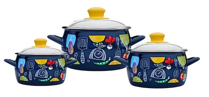 Набор кастрюль Metalac Appetit 57036 (Blue)