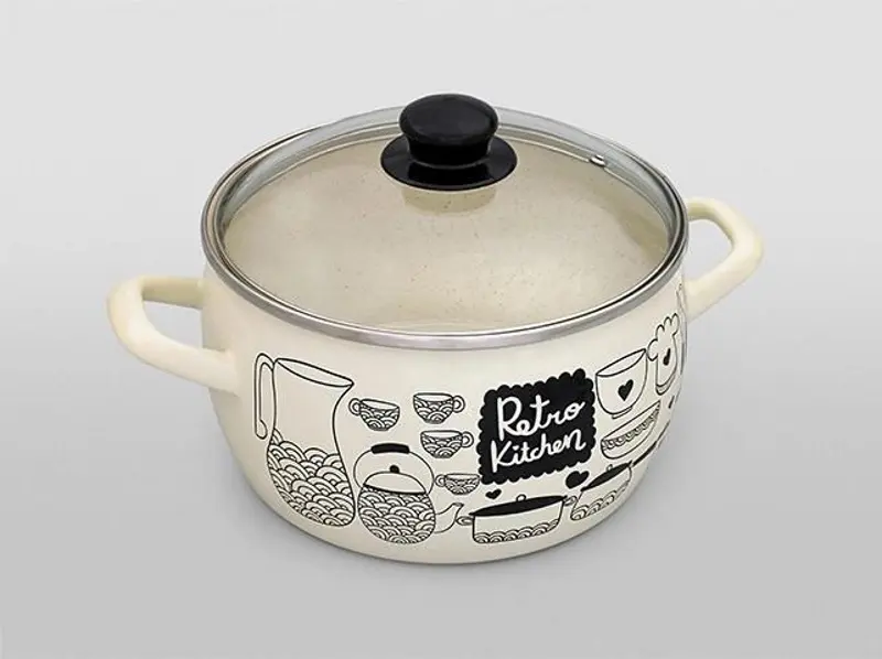 Набор кастрюль Metalac Retro 57032 (White) - 2