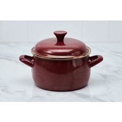 Oala cu capac Metrot Bordo 2.4L (White/Bordeaux) Thumb