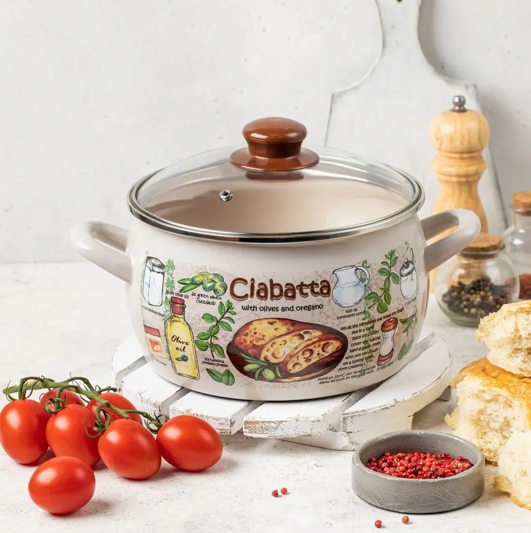 Oala cu capac Metrot Ciabatta 5.7L (Beige) - 8