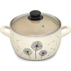 Кастрюля с крышкой Metrot Dandelion 3.3L (Beige) Thumb