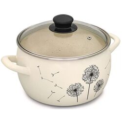 Cratita cu capac Metrot Dandelion 4L (Beige) Thumb