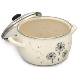 Cratita cu capac Metrot Dandelion 4L (Beige) Thumb