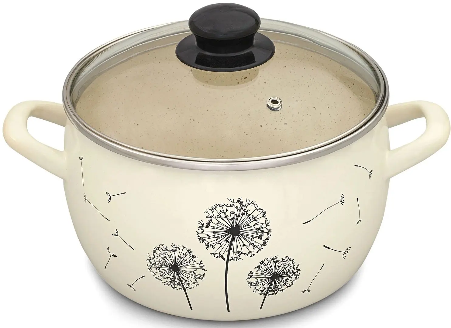 Кастрюля с крышкой Metrot Dandelion 5.7L (Beige)