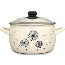 Кастрюля с крышкой Metrot Dandelion 5.7L (Beige)