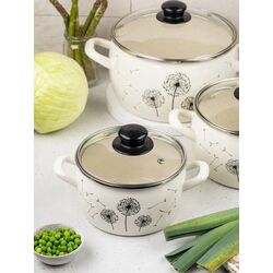 Oala cu capac Metrot Dandelion 7.9L (Beige) Thumb