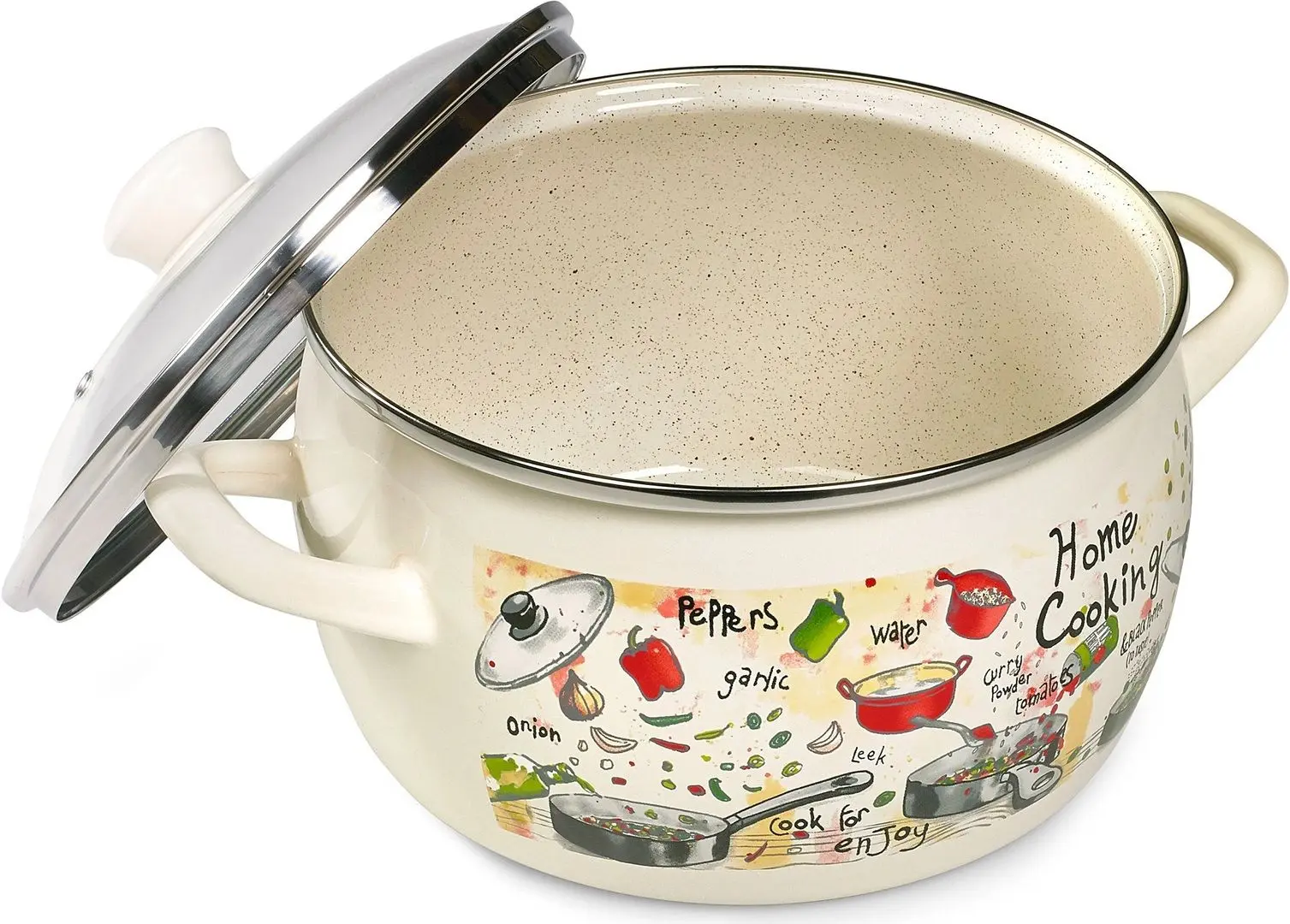 Кастрюля с крышкой Metrot Gourmet 2.4L (Beige) - 3