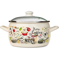 Кастрюля с крышкой Metrot Gourmet 2.4L (Beige)