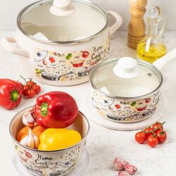 Кастрюля с крышкой Metrot Gourmet 3.3L (Beige) Thumb