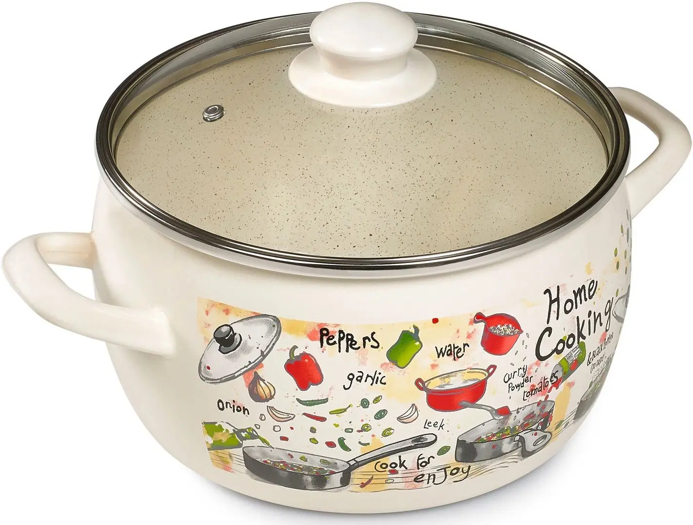 Кастрюля с крышкой Metrot Gourmet 5.7L (Beige)