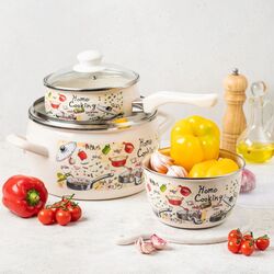 Кастрюля с крышкой Metrot Gourmet 5.7L (Beige) Thumb