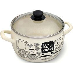 Кастрюля с крышкой Metrot Retro 3.3L (Beige) Thumb
