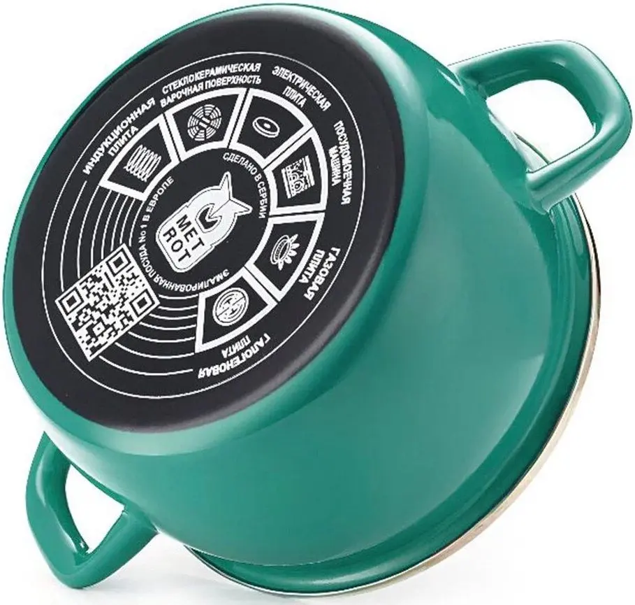 Кастрюля с крышкой Metrot Solo 2.4L (Green)