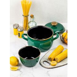 Кастрюля с крышкой Metrot Solo 2.4L (Green) Thumb