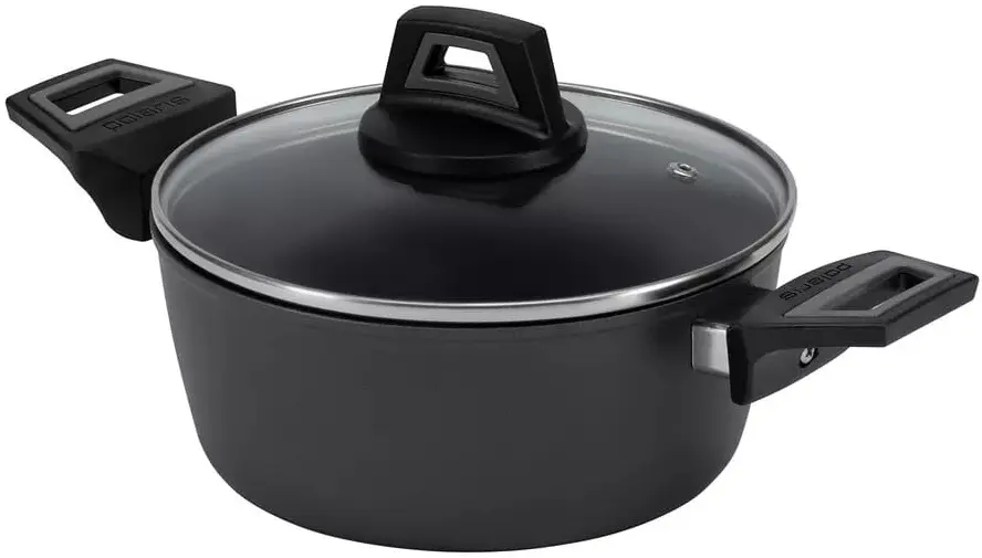 Кастрюля с крышкой Polaris Graphit-20C (Black)