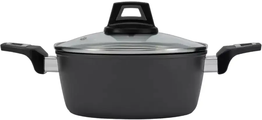 Кастрюля с крышкой Polaris Graphit-20C (Black)