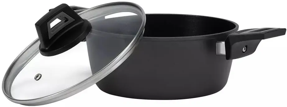 Кастрюля с крышкой Polaris Graphit-20C (Black)