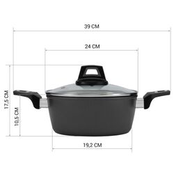 Oala cu capac Polaris Graphit-24C (Graphite) Thumb