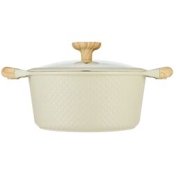 Кастрюля с крышкой Resto Ran 93803 (Beige) Thumb