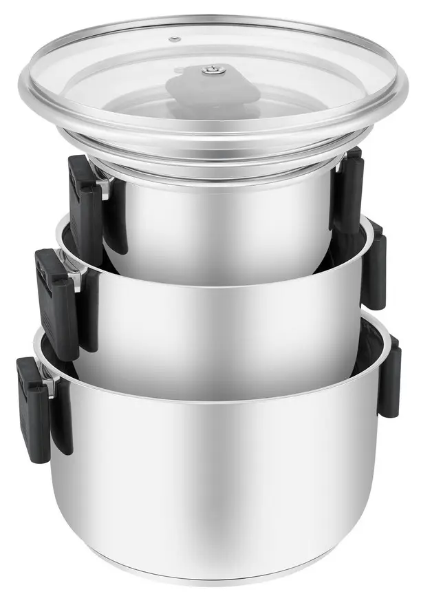 Набор кастрюль Resto 92214 (Inox) - 6