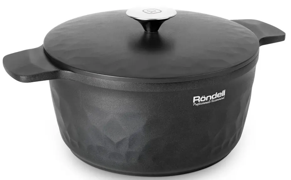 Кастрюля с крышкой Rondell ArtDeco RDA-1254 (Black)