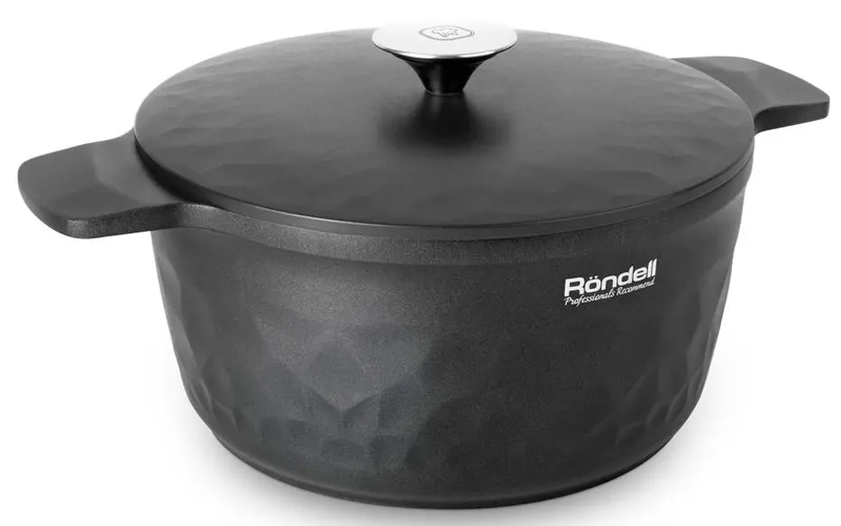 Кастрюля с крышкой Rondell ArtDeco RDS-1254 (Black)
