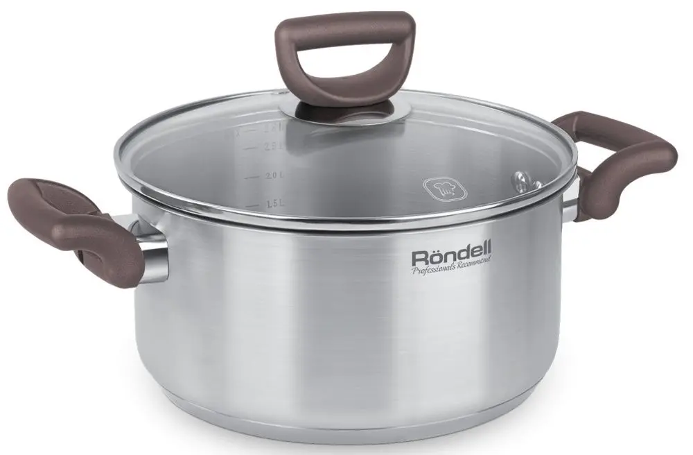 Кастрюля с крышкой Rondell Fest RDS-1322 (Inox)