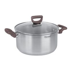 Oala cu capac Rondell Fest RDS-1323 (Inox/Brown)