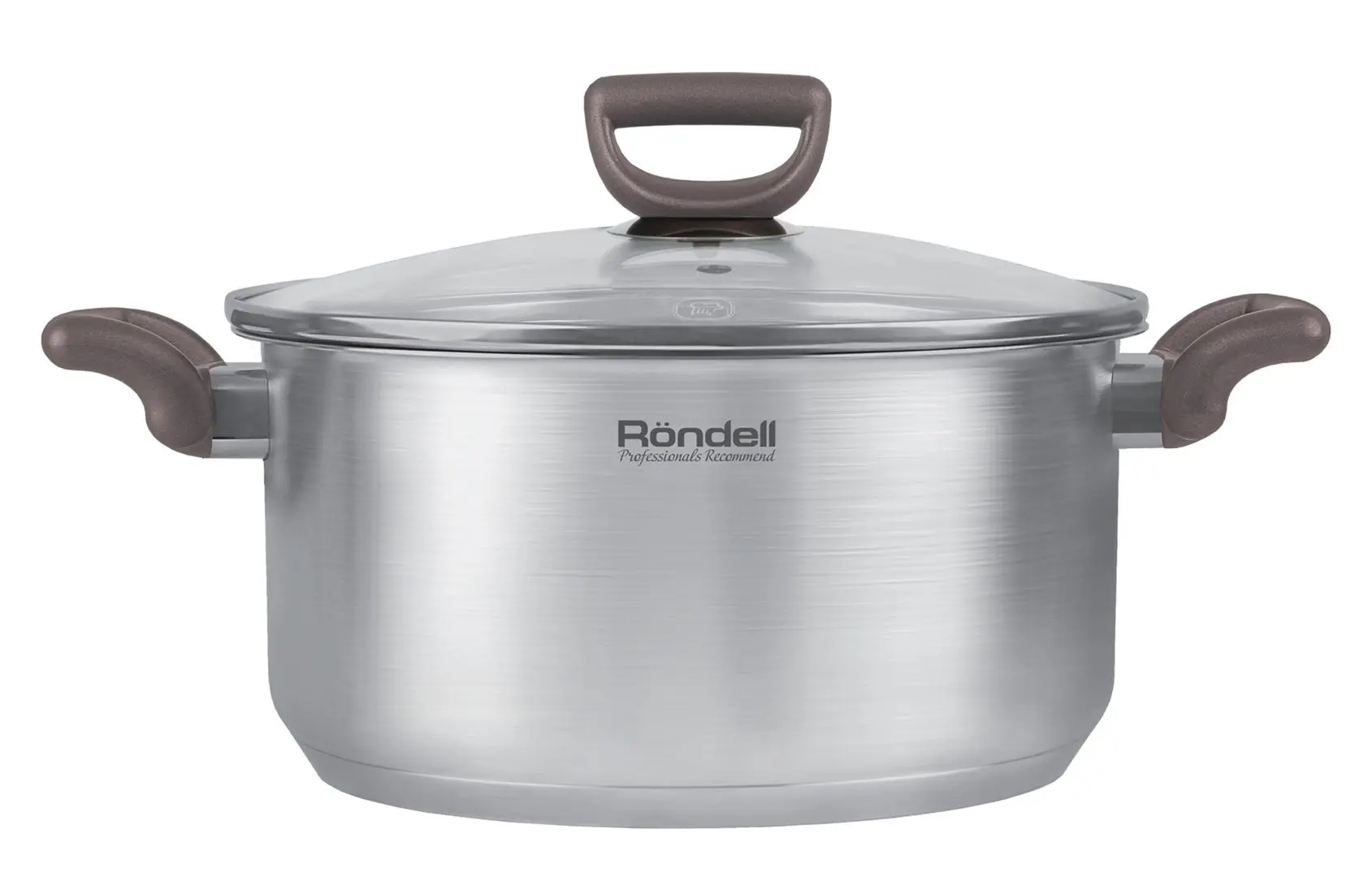 Кастрюля с крышкой Rondell Fest RDS-1323 (Inox/Brown) - 2