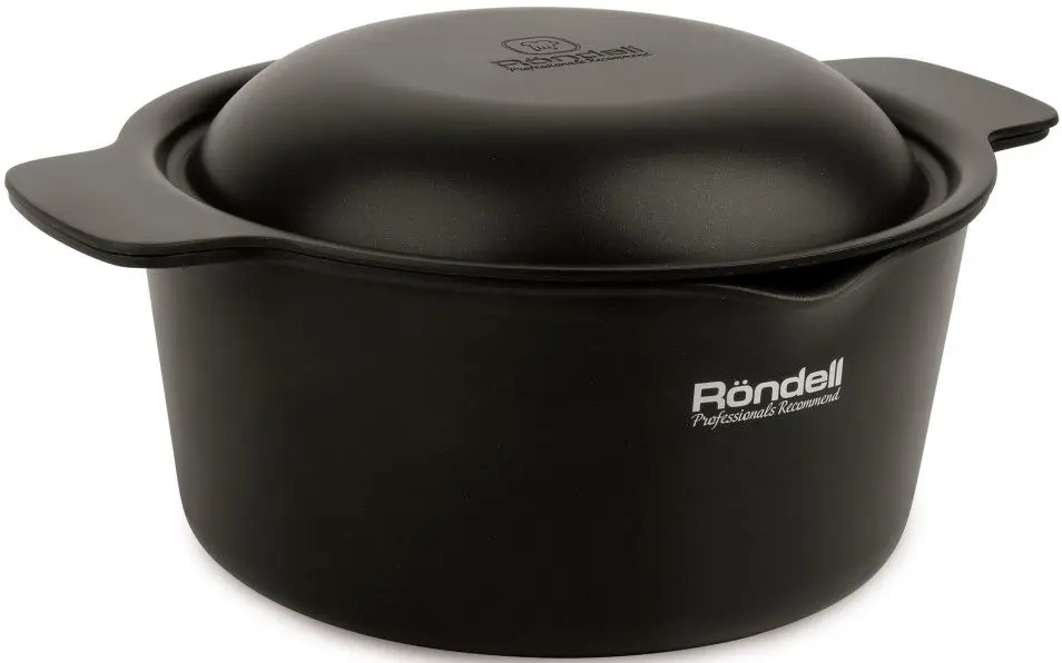 Кастрюля с крышкой Rondell Trumpf RDA-1439 (Shimmery Black)
