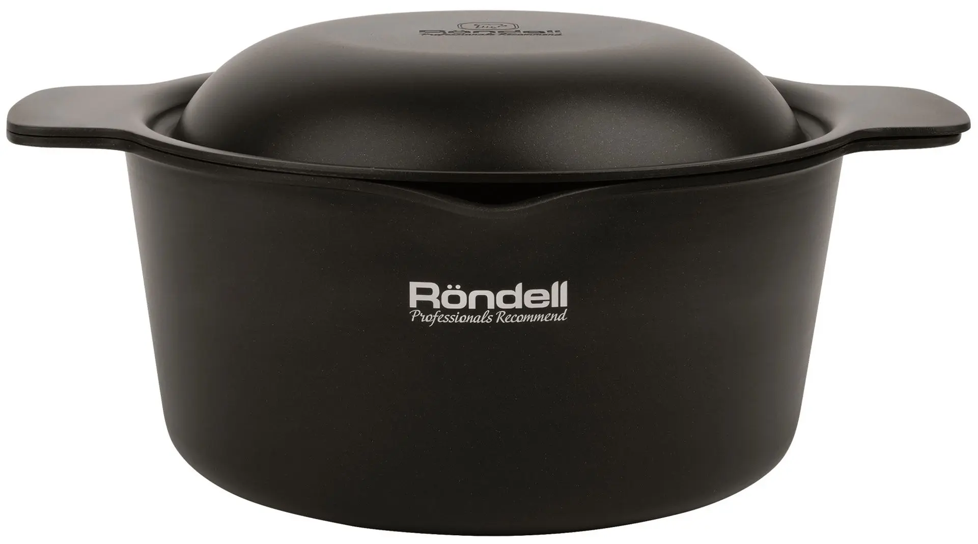 Кастрюля с крышкой Rondell Trumpf RDA-1440 (Black)